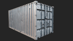 Low Poly PBR Shipping Container 20ft