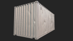 Low Poly PBR Shipping Container 20ft