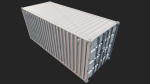 Low Poly PBR Shipping Container 20ft