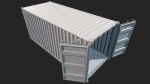Low Poly PBR Shipping Container 20ft