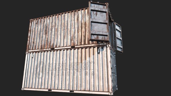 Low Poly PBR Shipping Container 20ft