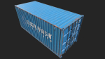 Low Poly PBR Shipping Container 20ft