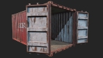 Low Poly PBR Shipping Container 20ft