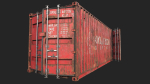Low Poly PBR Shipping Container 20ft