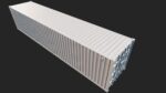 Low Poly PBR Shipping Container 40ft