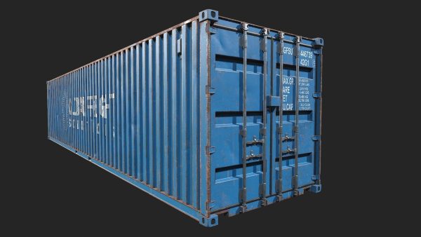 Low Poly PBR Shipping Container 40ft