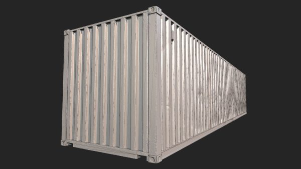 Low Poly PBR Shipping Container 40ft