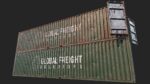 Low Poly PBR Shipping Container 40ft
