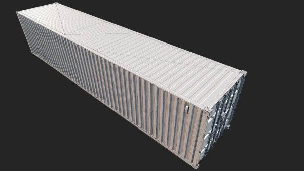 Low Poly PBR Shipping Container 40ft