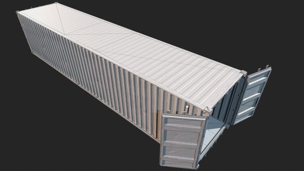Low Poly PBR Shipping Container 40ft