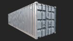 Low Poly PBR Shipping Container 40ft