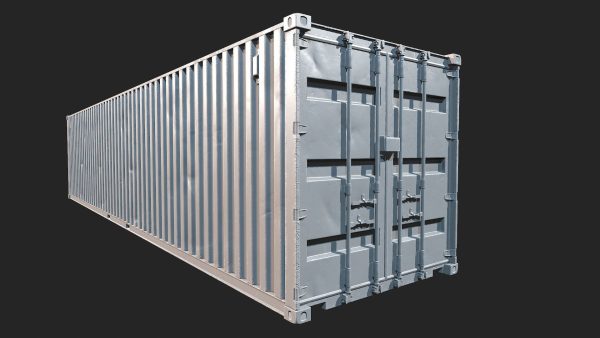 Low Poly PBR Shipping Container 40ft