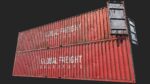 Low Poly PBR Shipping Container 40ft