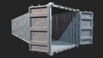 Low Poly PBR Shipping Container 40ft