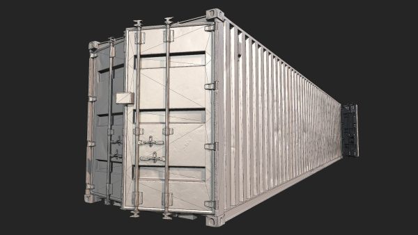 Low Poly PBR Shipping Container 40ft
