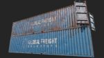 Low Poly PBR Shipping Container 40ft