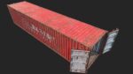 Low Poly PBR Shipping Container 40ft