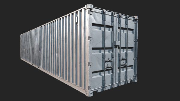 Low Poly PBR Shipping Container 40ft