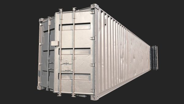 Low Poly PBR Shipping Container 40ft