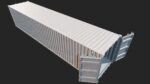 Low Poly PBR Shipping Container 40ft