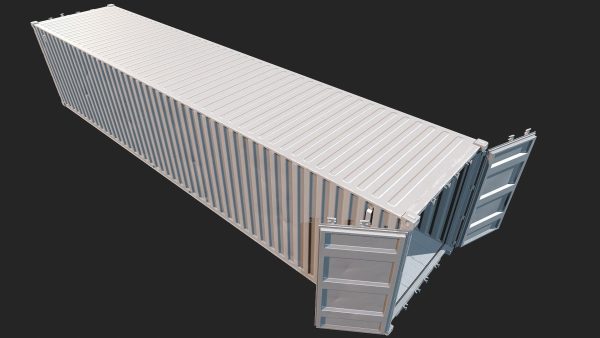 Low Poly PBR Shipping Container 40ft