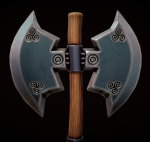 Low Poly Stylized axe