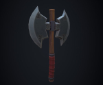 Low Poly Stylized axe