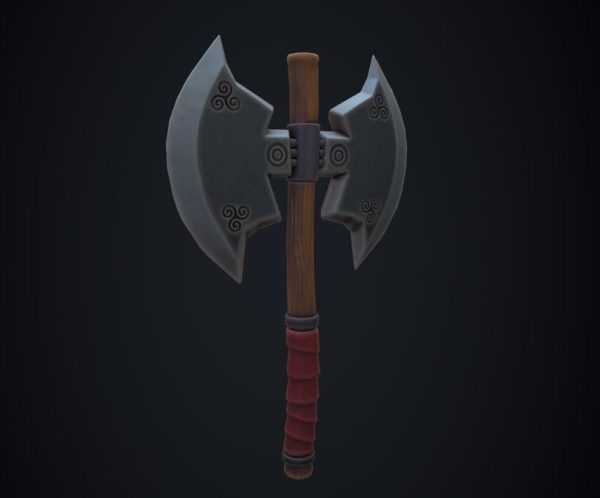 Low Poly Stylized axe