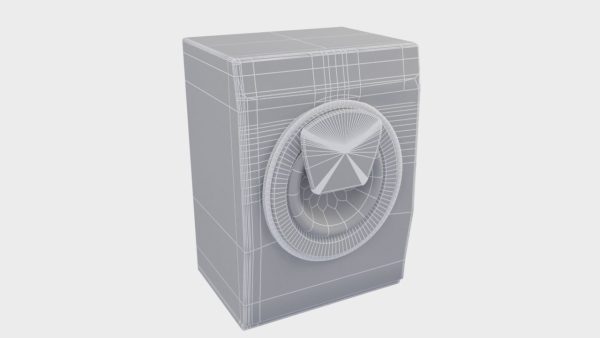 low poly washing machine