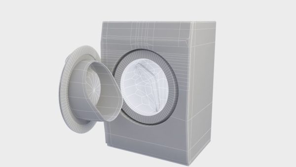 low poly washing machine