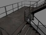 Lowpoly Modular Industrial Stairs