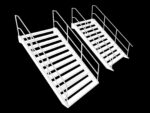 Lowpoly Modular Industrial Stairs