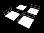 Lowpoly Modular Industrial Stairs