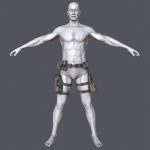 Lowpoly MOLLE Drop-Leg Platform