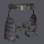 Lowpoly MOLLE Drop-Leg Platform