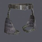 Lowpoly MOLLE Drop-Leg Platform