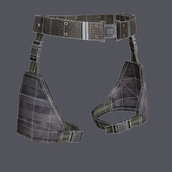 Lowpoly MOLLE Drop-Leg Platform