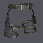 Lowpoly MOLLE Drop-Leg Platform