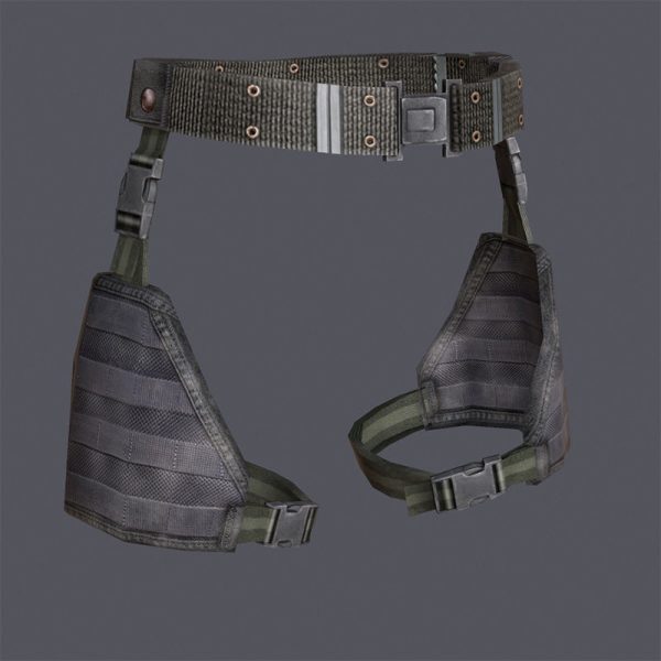 Lowpoly MOLLE Drop-Leg Platform