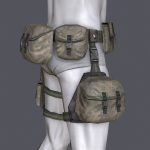 Lowpoly MOLLE Drop-Leg Platform