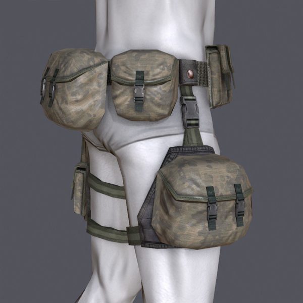 Lowpoly MOLLE Drop-Leg Platform
