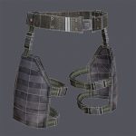 Lowpoly MOLLE Drop-Leg Platform