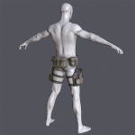 Lowpoly MOLLE Drop-Leg Platform
