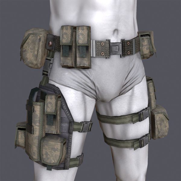 Lowpoly MOLLE Drop-Leg Platform