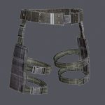 Lowpoly MOLLE Drop-Leg Platform