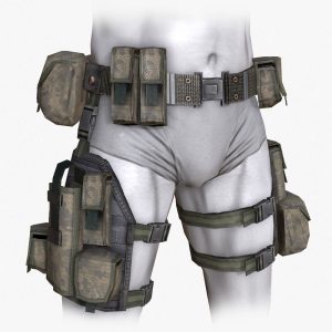 Lowpoly MOLLE Drop-Leg Platform