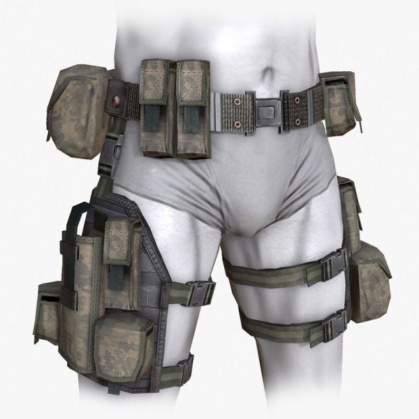 Lowpoly MOLLE Drop-Leg Platform