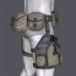 Lowpoly MOLLE Drop-Leg Platform