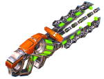 LowPoly Sci Fi Assault Heavy Machine Gun