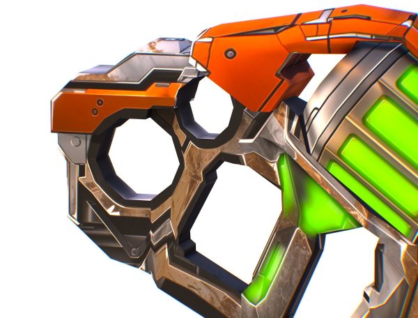 LowPoly Sci Fi Assault Heavy Machine Gun